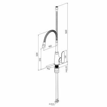 Смеситель для кухни Milardo Meal M07SB2FM05 Хром — фото 7, Смесители для кухни