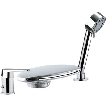 Смеситель на борт ванны Remer Dream D07UF Хром — фото 1, Смесители на борт ванны