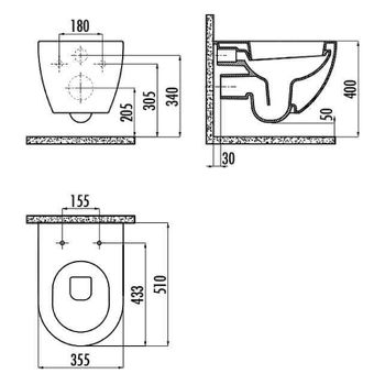 Унитаз Creavit Free FE320-11CM00E-0000 подвесной Капучино матовый без сиденья — фото 2, Подвесные унитазы