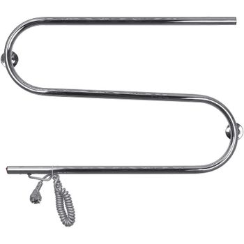 Электрический полотенцесушитель Domoterm S-образный DMT 112 42x70 EK L Хром — фото 1, Электрические полотенцесушители