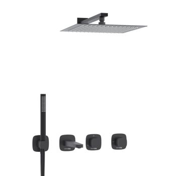 A9151.265.315.219.162.327.242.217 Встраиваемый комплект для ванны с верхней душевой насадкой, лейкой — фото 4, Встраиваемые душевые комплекты