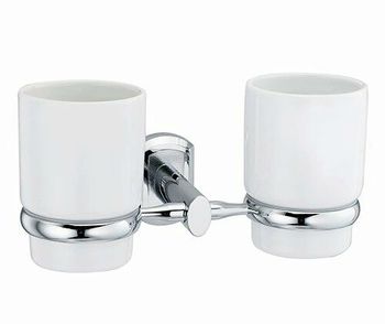 Аксесс Oder K-3028DC Подстаканник двойной (блистер),КЕРАМИКА, хром, WasserKRAFT — фото 3, Прочие аксессуары и комплектующие
