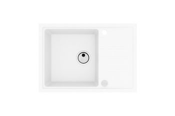 Мойка для кухни ALVEUS GRANITAL INTERMEZZO 40 G11 ARCTIC 680x480x200 в комплекте с сифоном 1117292 — фото 1, Кухонные мойки