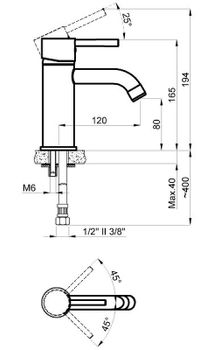 Смеситель для раковины Azario Tasco AZ-15164501 Хром — фото 2, Смесители для раковины