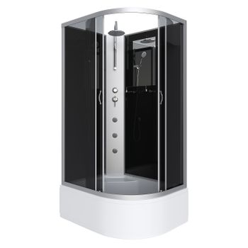 Душевая кабина Niagara Classic NG-2510-14LBKTG (120х80х210) высокий поддон(40см),стекло тонированное — фото 2, Душевые кабины