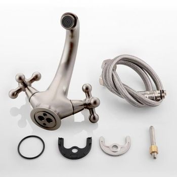 Смеситель для раковины Haiba HB1019-5 Сатин — фото 6, Смесители для раковины