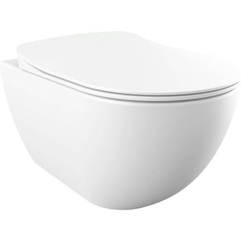 Унитаз Creavit Free FE322-11MB00E-0000 подвесной Белый матовый без сиденья — фото 1, Подвесные унитазы