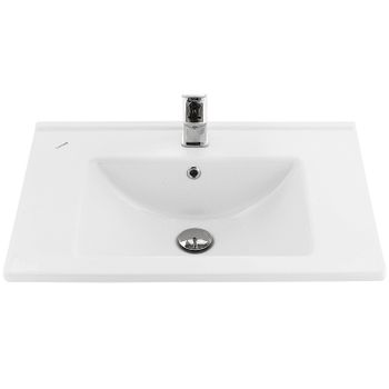 Раковина Creavit Su 65 SU065-00CB00E-0000 Белая — фото 1, Раковины встраиваемые сверху