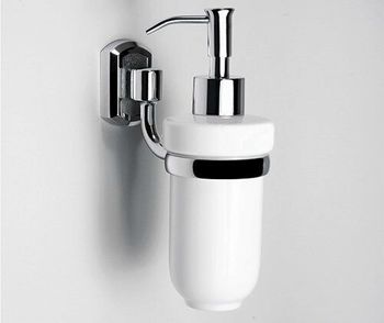 Аксесс Oder K-3099C Дозатор жидкого мыла, навесной (блистер), КЕРАМИКА, хром, WasserKRAFT — фото 2, Дозаторы