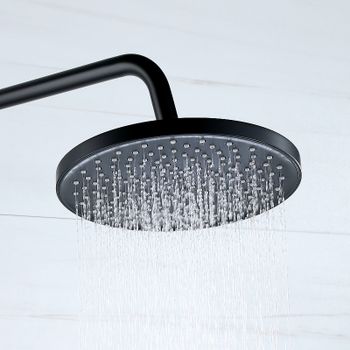 Верхний душ Bond Circle B01-9988 Черный матовый — фото 8, Верхние души