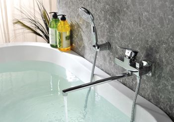 Смеситель для ванны Lemark Basis LM3617C универсальный Хром — фото 3, Смеситель для ванны