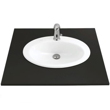 Раковина Creavit 58 TP230-00CB00E-0000 Белая — фото 1, Раковины встраиваемые сверху