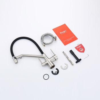 Смеситель для кухни Raglo R80.62.05 Сатин Черный — фото 16, Смесители для кухни