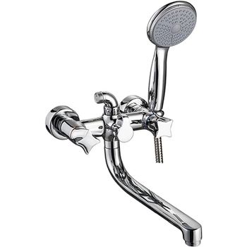 Смеситель для ванны Ledeme H87 2587L универсальный Хром — фото 1, Смеситель для ванны