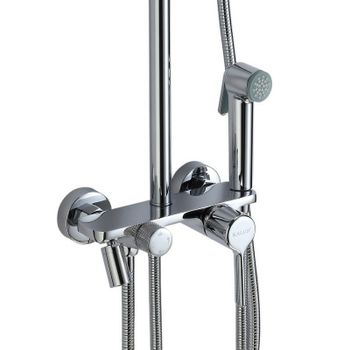 Душевая система Haiba HB24814 Хром — фото 5, Душевые стойки