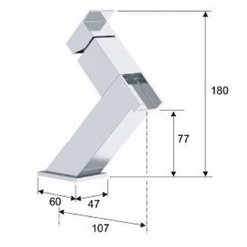 Смеситель для раковины Remer Flash ZC11 Хром — фото 2, Смесители для раковины