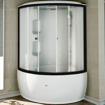 Душевой бокс Radomir Лаура К2 128x128 1-04-6-0-5-0891 с баней с гидромассажем — фото 1, Душевые боксы