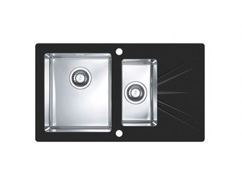 Мойка для кухни KARAT 20 (Цвет под заказ) 860X500 1+1/2 правая в комплекте с сифоном 1092272 — фото 1, Кухонные мойки