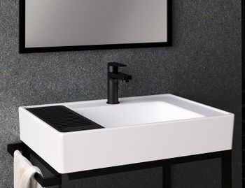 Смеситель для раковины Creavit Sharp SR1500S Черный — фото 5, Смесители для раковины