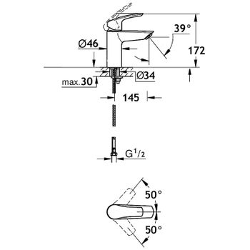 Смеситель для раковины AQUAme Prato AQMP6130 Хром — фото 5, Смесители для раковины