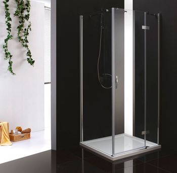 Душевой уголок CEZARES BERGAMO-W-A-1-100-C-Cr-R — фото 1, Квадратные душевые уголки