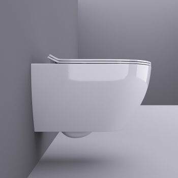 Унитаз Bond F01-10 подвесной Белый с сиденьем Микролифт — фото 2, Подвесные унитазы