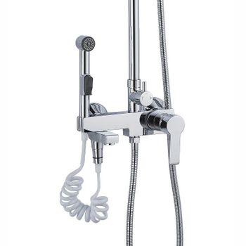 Душевая система Haiba HB2416 Хром — фото 4, Душевые стойки