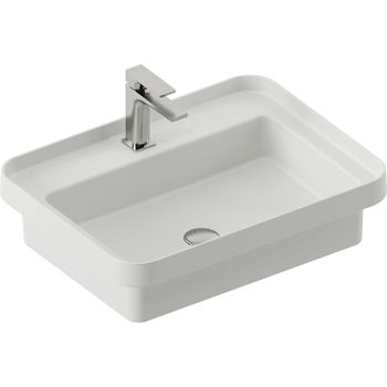 Раковина Artceram Fuori 60 TFL034 01 00 Белая — фото 1, Раковины встраиваемые сверху