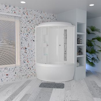 Душевой бокс Radomir Лаура К2 128x128 1-04-1-0-5-0870 с баней с гидромассажем — фото 3, Душевые боксы