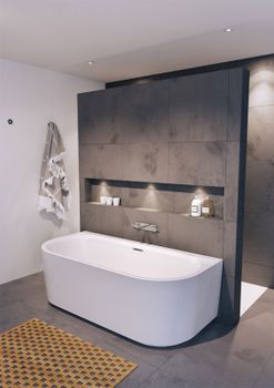 Акриловая ванна Riho Desire Wall Mounted Velvet White 180x84 B089001105 (BD0710500000000) без гидром — фото 2, Акриловые ванны