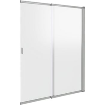 Шторка на ванну Good Door Screen SL-100-C-CH 100 профиль Хром стекло прозрачное — фото 1, Шторки для ванной раздвижные