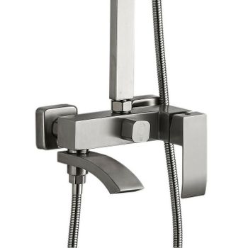 Душевая система Haiba HB24815 Нержавеющая сталь — фото 5, Душевые стойки