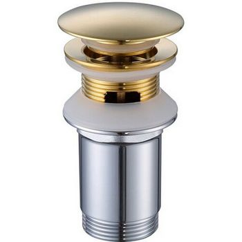 Донный клапан Caprigo Parts 99-534-BRG click-clack Золото матовое — фото 1, Донные клапаны