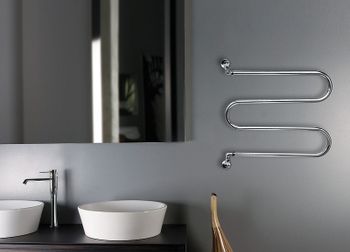 Водяной полотенцесушитель Margaroli Vento 400OB Бронза — фото 3, Водяные полотенцесушители