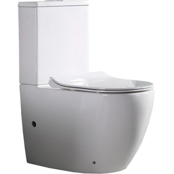 Унитаз компакт CeramaLux NS-2176 с бачком и сиденьем Микролифт — фото 1, Напольные унитазы