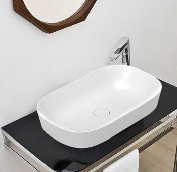 Раковина Artceram Ghost 65 GHL002 01 00 Белая — фото 4, Раковины накладные