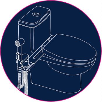 Гигиенический душ со смесителем Rossinka X25-56 Хром — фото 3, Гигиенические души