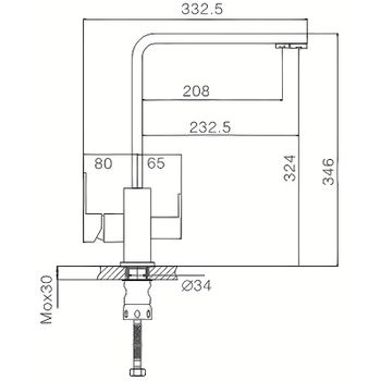 Смеситель для кухни Haiba HB76803-7 Черный матовый — фото 2, Смесители для кухни