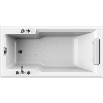 Акриловая ванна Radomir Fra Grande Руссильон 180x90 4-01-2-0-1-424 Хром без гидромассажа — фото 1, Акриловые ванны