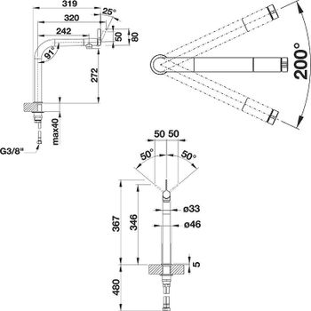 Смеситель для кухни Blanco Vonda 518434 Хром — фото 2, Смесители для кухни