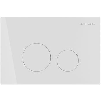 Клавиша смыва Aqueduto Circulo CIR0110 Белая глянцевая — фото 1, Кнопки смыва