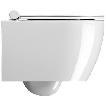 Унитаз GSI Pura 880211 подвесной Белый глянцевый без сиденья — фото 4, Подвесные унитазы