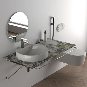 Смеситель для раковины Remer Class Line L10SHW с гигиеническим душем Хром — фото 4, Смесители для раковины