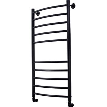 Водяной полотенцесушитель Comfysan Noumi W-10 100x50 013981 Черный матовый — фото 1, Водяные полотенцесушители