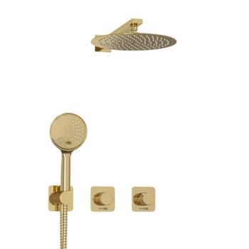 A7651.303.183.208.280.197.207  Встраиваемый комплект для душа с верхней душевой насадкой и лейкой — фото 6, Встраиваемые душевые комплекты