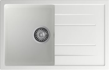 GRANFEST Мойка QUADRO 780L 1-чаша+крыло 770*495мм иней арт.GF- — фото 2, Кухонные мойки