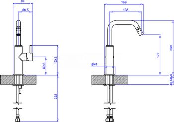 Смеситель для биде Margaroli Moderna RU2003AA01CR Хром — фото 2, Смесители для биде