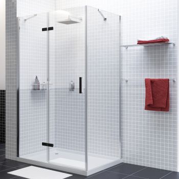 Aller 10H07LBLACK MATT Душевой уголок — фото 2, Душевые уголки