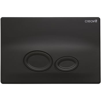 Клавиша смыва Creavit Drop GP2002.01 Черная матовая — фото 1, Кнопки смыва