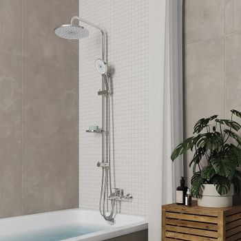 Душевая система Milardo Ideal Spa ILSSB3FM76 Хром — фото 1, Душевые стойки